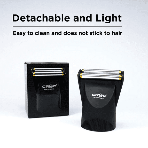 CROC, Magic Nozzle (Blow Dryer Attachment), Black