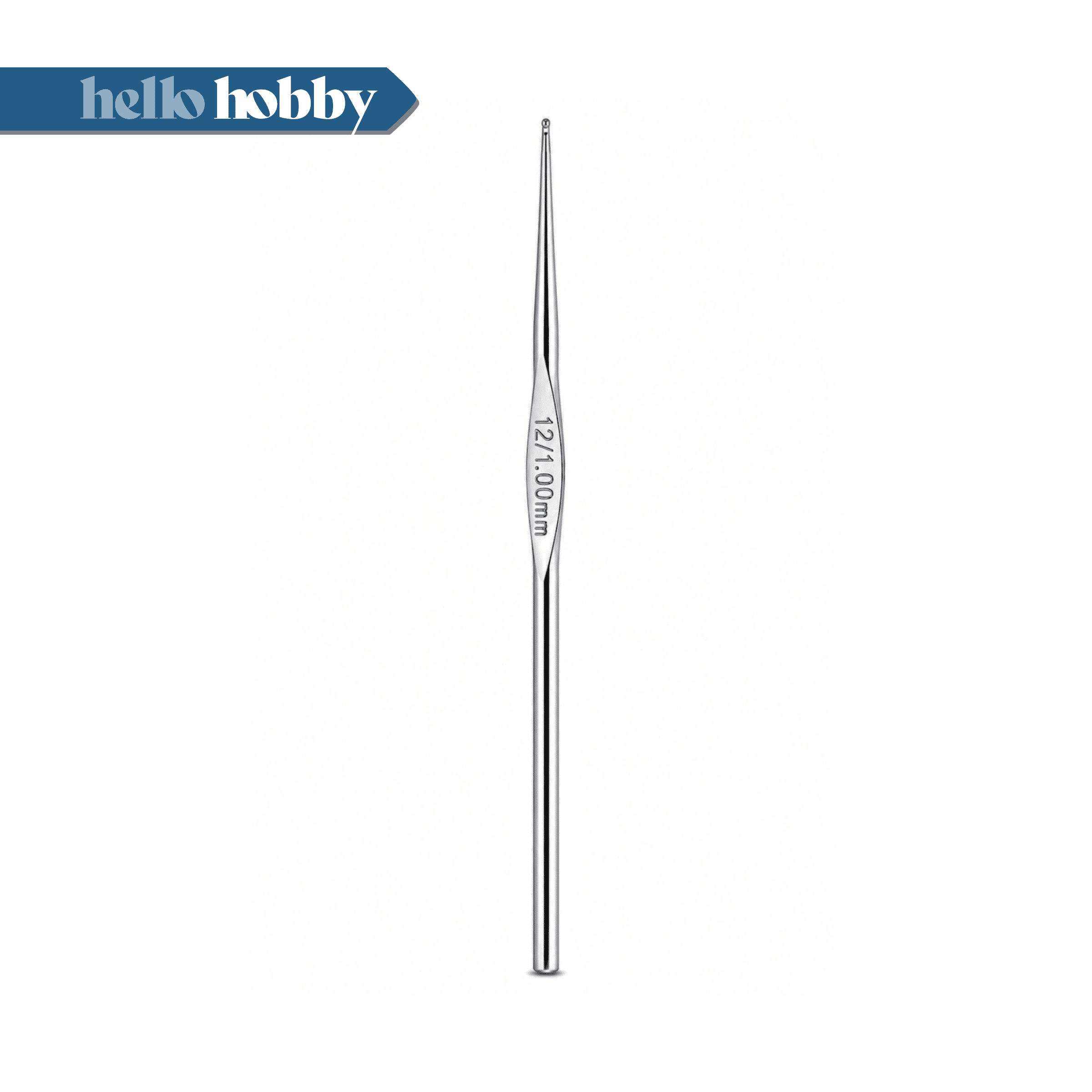 Hello Hobby Steel Crochet Hook, US Size 12, 1 mm