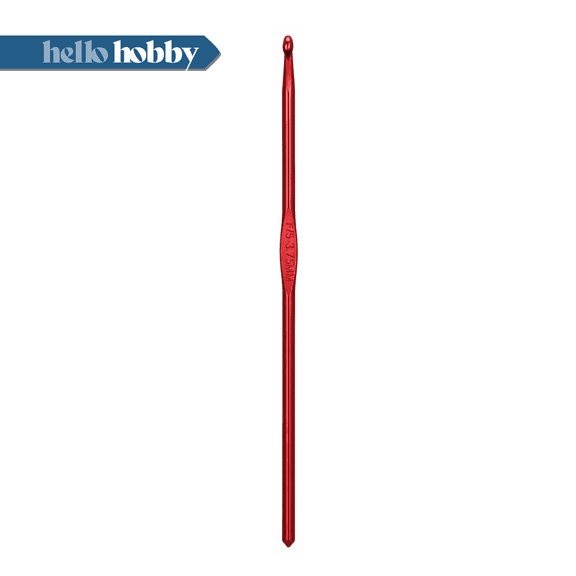 Hello Hobby Aluminum Crochet Hook, Size F, 3.75 mm