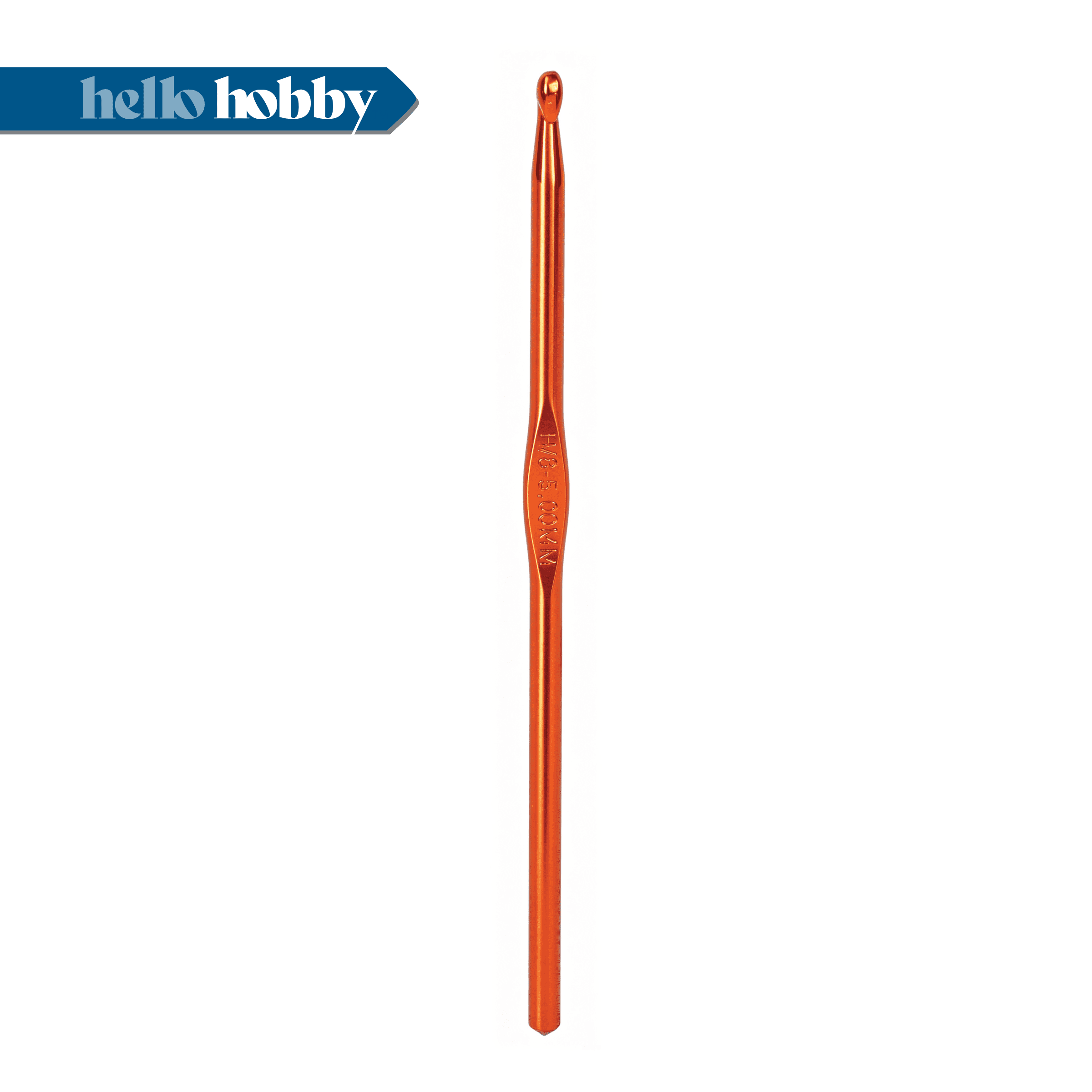 Hello Hobby Aluminum Crochet Hook, Size H, 5 mm