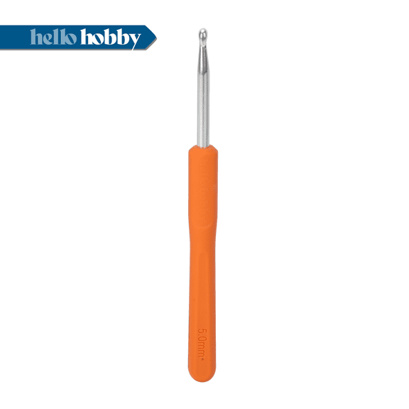 Hello Hobby Ergonomic Crochet Hook, Size H, 5 mm