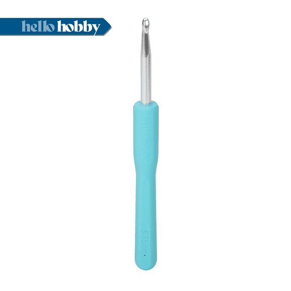 Hello Hobby Ergonomic Crochet Hook, Size J, 5.75 mm