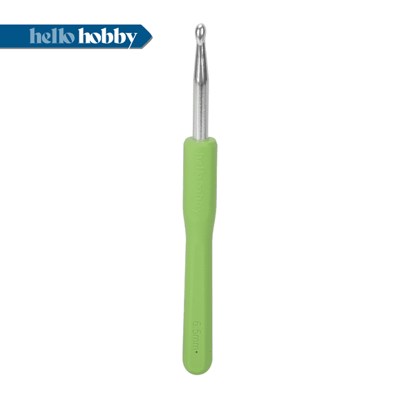 Hello Hobby Ergonomic Crochet Hook, Size K, 6.5 mm