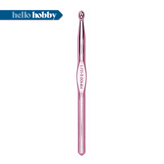 Hello Hobby Aluminum Crochet Hook, Size L, 8 mm