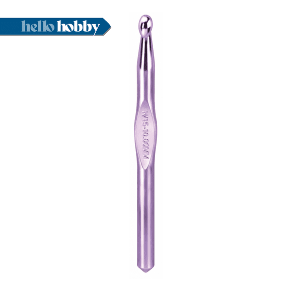 Hello Hobby Aluminum Crochet Hook, Size N, 10 mm