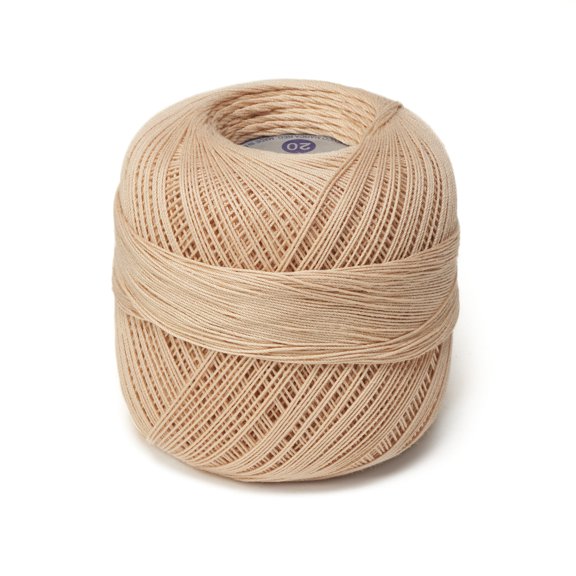 CROCHET OMEGA NO.20 [30grs] - 100% Mercerized Cotton Yarn for Fine Crochet - Color 03-Linen 221