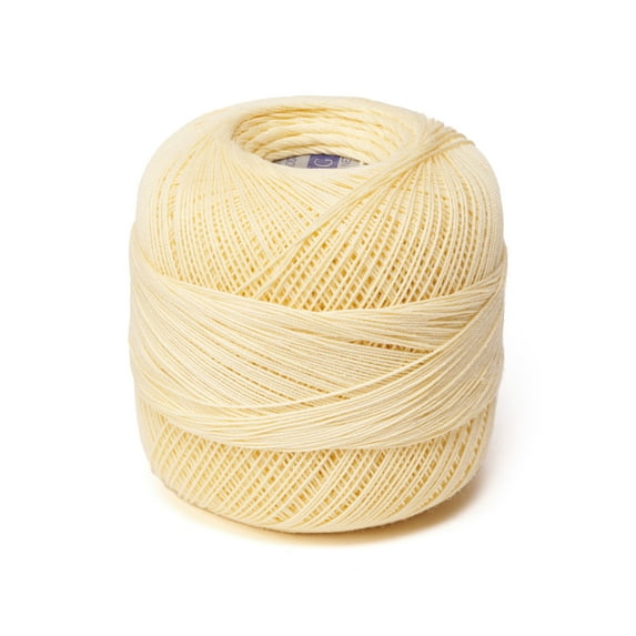 CROCHET OMEGA NO.20 [30grs] - 100% Mercerized Cotton Yarn for Fine Crochet - Color 13-Baby Yellow 268