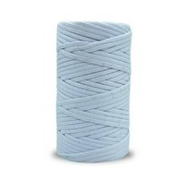 CROCHETA Cadet Blue 3mm x 54yards PP Knot Macrame Cord, Colored Macrame Rope, Cotton Rope Macrame Yarn, Colorful Cotton Craft Cord for Wall Hanging, Plant Hangers, Crafts, Knitting