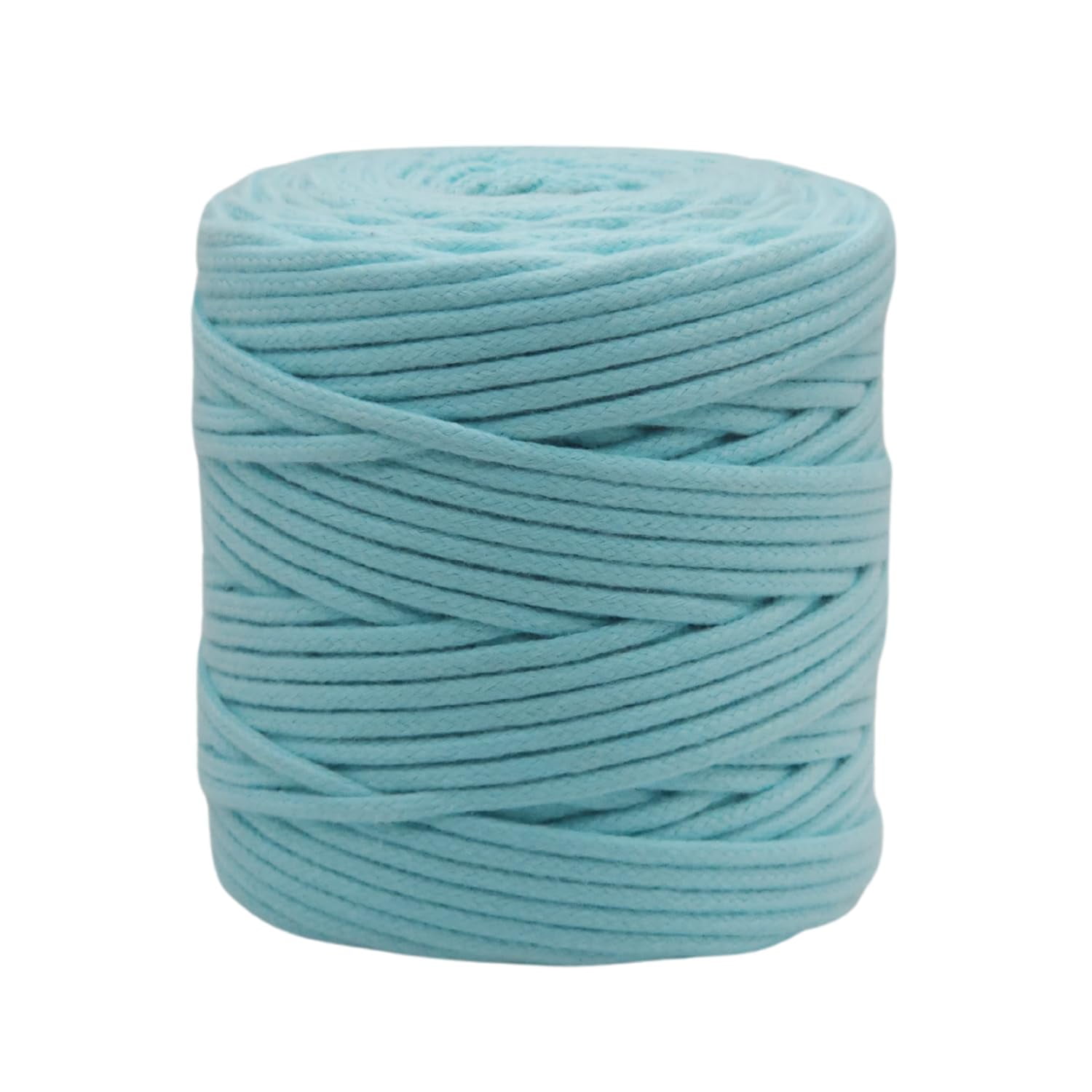 CROCHETA Dark Sky Macrame Braided Cord 4mm x 109yards, Colored Macrame Rope, Braided Macrame Yarn, Colorful Cotton Craft Cord for Wall Hanging, Plant Hangers, Crafts, Knitting