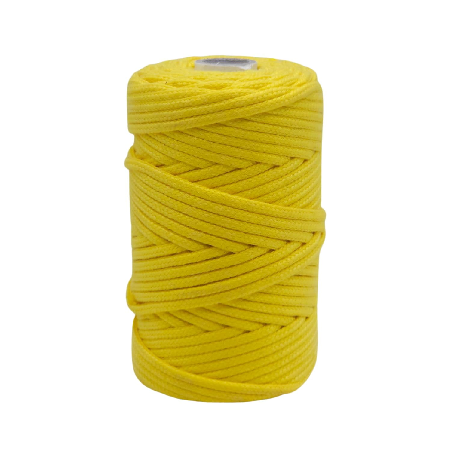 CROCHETA Lemon Yellow Macrame Braided Cord 4mm x 54yards, Colored ...