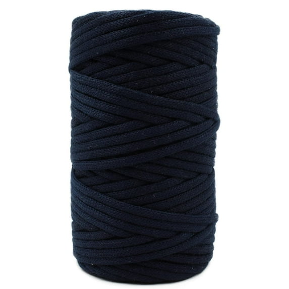 CROCHETA Navy Blue 3mm x 54yards Crochet Macrame Cord, Colored Macrame Rope, Cotton Rope Macrame Yarn, Colorful Cotton Craft Cord for Wall Hanging, Plant Hangers, Crafts, Knitting