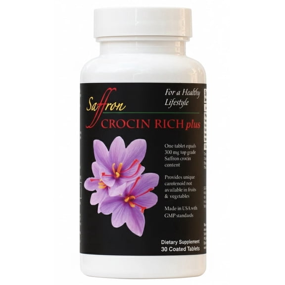 CROCIN RICH Plus Brain Health Supplement for Memory, Focus and Cognition, 30 Tablets