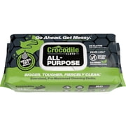 CROCODILE CLOTH Case All-Purpose Cleaner Pre-Moistened Heavy-Duty Wet Cloths/Cleaning Wipes 8 x 80 per Pack