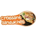 thumbnail image 1 of CROISSANT SANDWICHES 16" Concession Decal sign cart trailer stand sticker equipment, 1 of 3