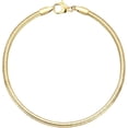 thumbnail image 1 of CROPD Charm Bracelets for Women, 925 Sterling Silver Plated/14k Gold Bracelet 3mm Dainty Snake Chain Bracelet Men Non Tarnish Jewelry Gifts for Her, 1 of 6