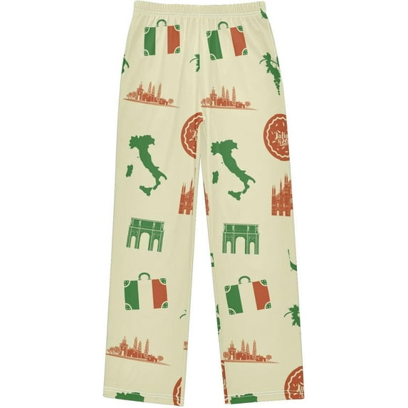 CROPD Fast Food Pajamas Pants Soft Long Pajama Bottoms Lounge Sleep Pants Size S-XL