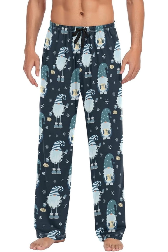 Gnome Pajama Pants for Men Pajama Bottoms Mens Pjs Sleep Lounge Pants with Pockets