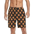 thumbnail image 1 of CROPD Halloween Pumpkin Pajama Shorts for Men Pajama Bottoms Men's Pjs Lounge Sleep Shorts with Pockets, 1 of 6
