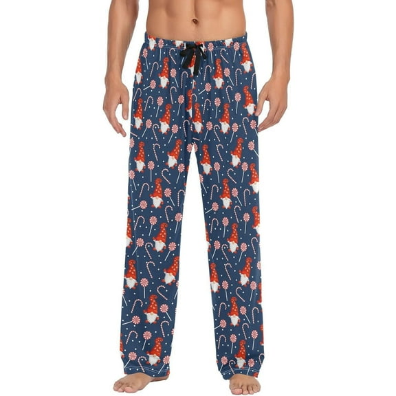 CROPD Symbol Union Jack Men's Straight-Fit Pajama Pants Sleep Lounge Pants Bottoms with Pockets