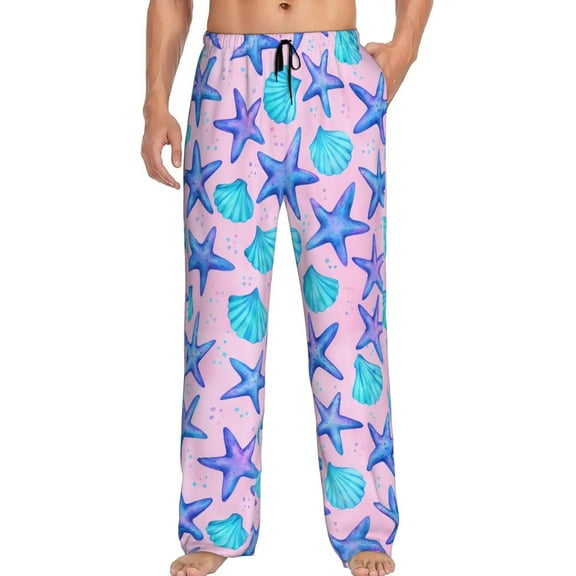 CROPD Men's Pajama Pants Pjs Bottoms With Pockets Sleep Lounge Pants For Men