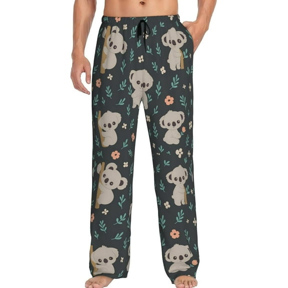 CROPD Men's Pajama Pants Pjs Bottoms With Pockets Sleep Lounge Pants For Men