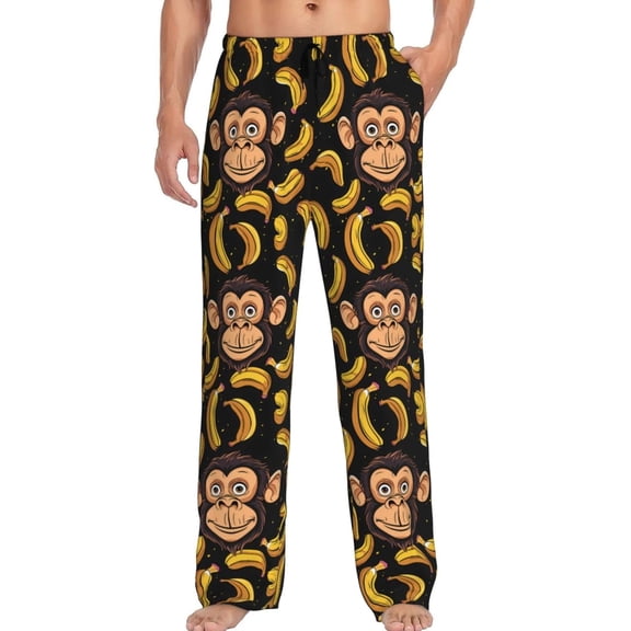 CROPD Men's Pajama Pants Pjs Bottoms With Pockets Sleep Lounge Pants For Men