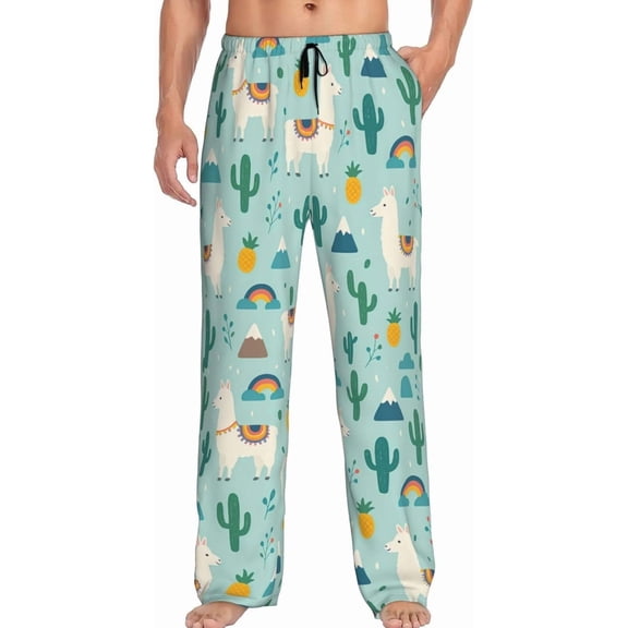 CROPD Men's Pajama Pants Pjs Bottoms With Pockets Sleep Lounge Pants For Men