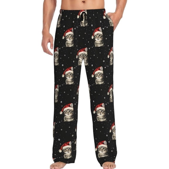 CROPD Men's Pajama Pants Pjs Bottoms With Pockets Sleep Lounge Pants For Men