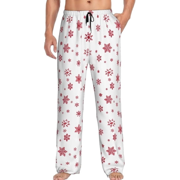 CROPD Men's Pajama Pants Pjs Bottoms With Pockets Sleep Lounge Pants For Men