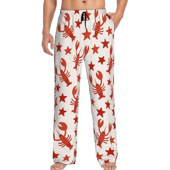 CROPD Men's Pajama Pants Pjs Bottoms With Pockets Sleep Lounge Pants For Men