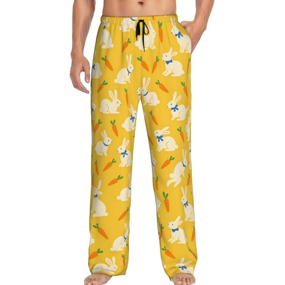 CROPD Men's Pajama Pants Pjs Bottoms With Pockets Sleep Lounge Pants For Men