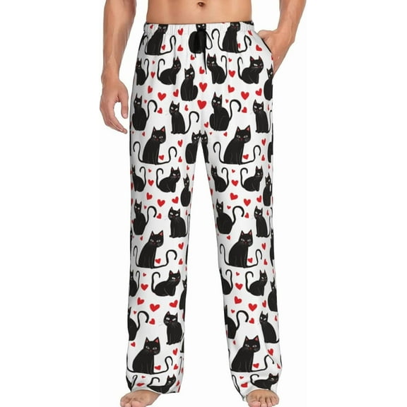 CROPD Men's Pajama Pants Pjs Bottoms With Pockets Sleep Lounge Pants For Men