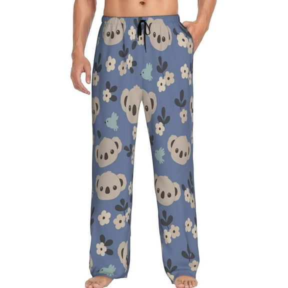 CROPD Men's Pajama Pants Pjs Bottoms With Pockets Sleep Lounge Pants For Men