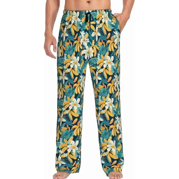 CROPD Men's Pajama Pants Pjs Bottoms With Pockets Sleep Lounge Pants For Men