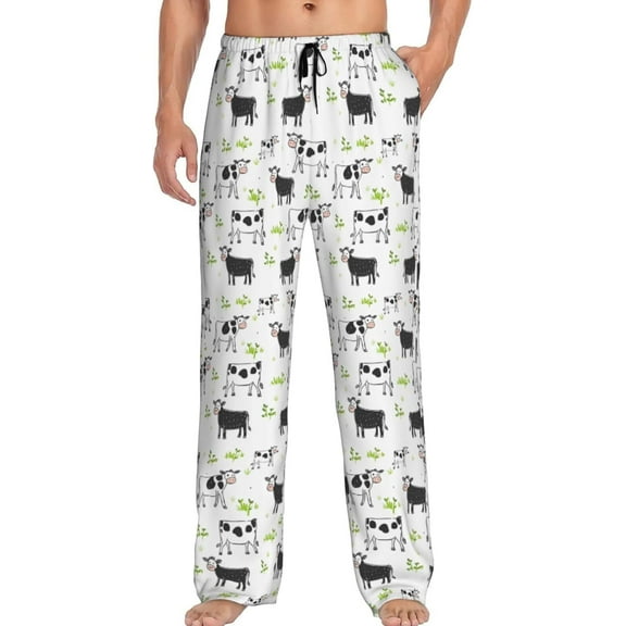 CROPD Men's Pajama Pants Pjs Bottoms With Pockets Sleep Lounge Pants For Men