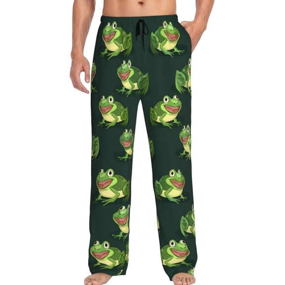 CROPD Men's Pajama Pants Pjs Bottoms With Pockets Sleep Lounge Pants For Men