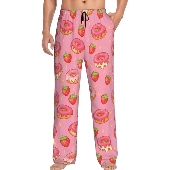 CROPD Men's Pajama Pants Pjs Bottoms With Pockets Sleep Lounge Pants For Men