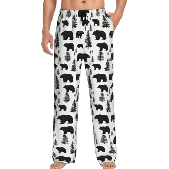CROPD Men's Pajama Pants Pjs Bottoms With Pockets Sleep Lounge Pants For Men