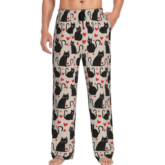 CROPD Men's Pajama Pants Pjs Bottoms With Pockets Sleep Lounge Pants For Men