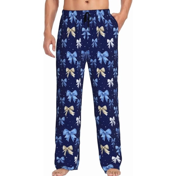 CROPD Men's Pajama Pants Pjs Bottoms With Pockets Sleep Lounge Pants For Men