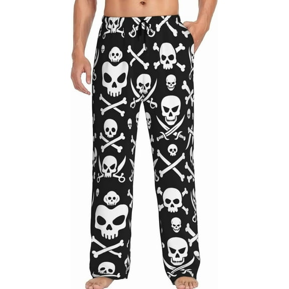 CROPD Men's Pajama Pants Pjs Bottoms With Pockets Sleep Lounge Pants For Men