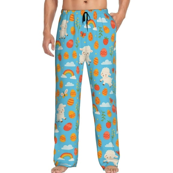 CROPD Men's Pajama Pants Pjs Bottoms With Pockets Sleep Lounge Pants For Men