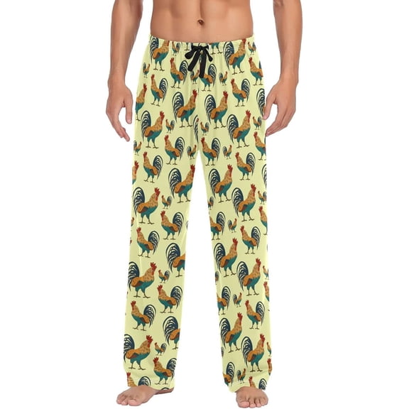 CROPD Men's Pajama Pants Pjs Bottoms with Pockets Sleep Lounge Pants for Men