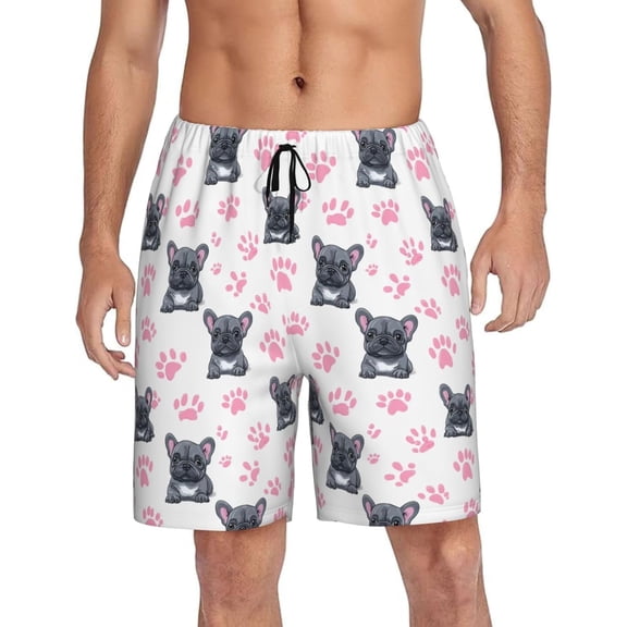 CROPD Mens Pajama Shorts Soft Lounge Bottoms Sleepwear Pj Pants With Pockets S-4XL