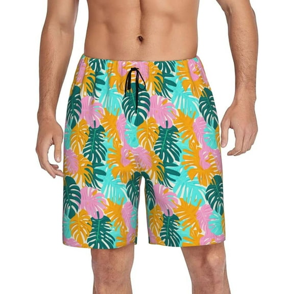 CROPD Mens Pajama Shorts Soft Lounge Bottoms Sleepwear Pj Pants With Pockets S-4XL