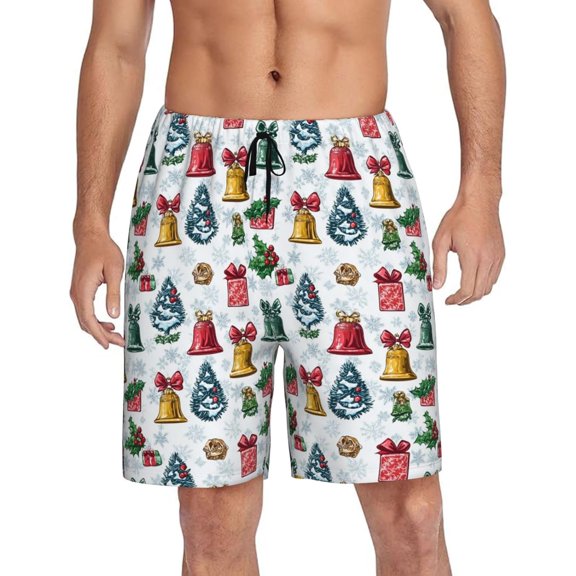 CROPD Mens Pajama Shorts Soft Lounge Bottoms Sleepwear Pj Pants With Pockets S-4XL