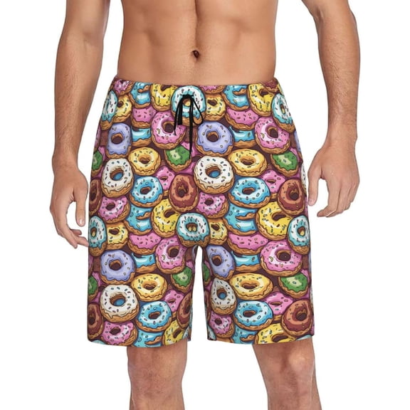 CROPD Mens Pajama Shorts Soft Lounge Bottoms Sleepwear Pj Pants With Pockets S-4XL