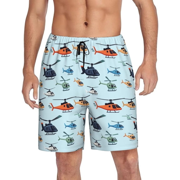 CROPD Mens Pajama Shorts Soft Lounge Bottoms Sleepwear Pj Pants With Pockets S-4XL