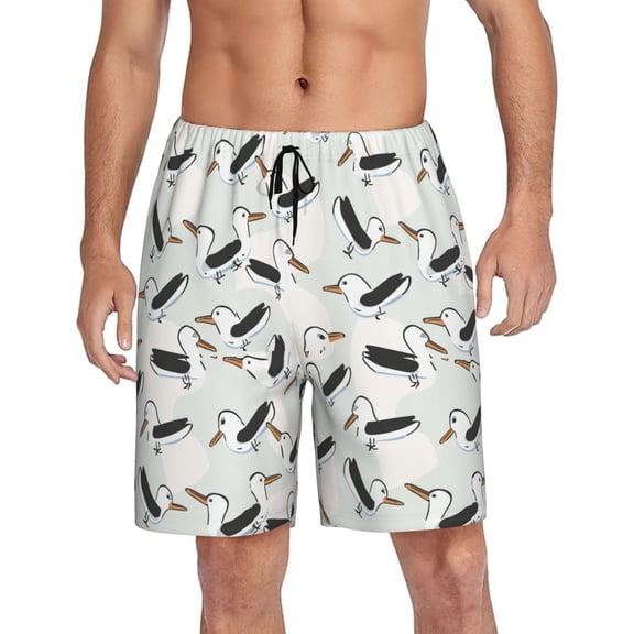 CROPD Mens Pajama Shorts Soft Lounge Bottoms Sleepwear Pj Pants With Pockets S-4XL