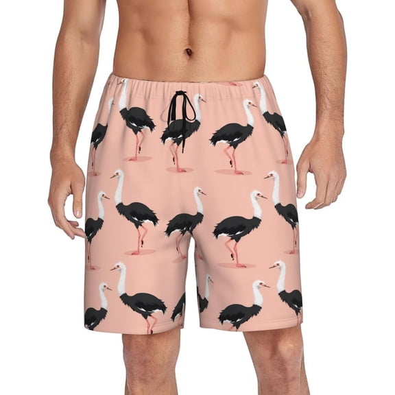 CROPD Mens Pajama Shorts Soft Lounge Bottoms Sleepwear Pj Pants With Pockets S-4XL